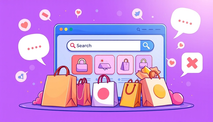 Digital illustration of e-commerce website interface for website traffic generation.