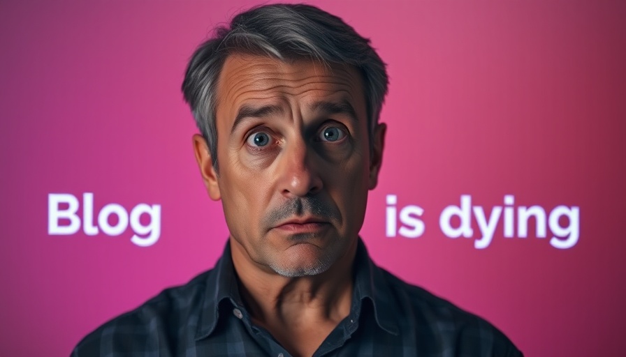 Concerned individual reacts to blogging's impact on website traffic generation.