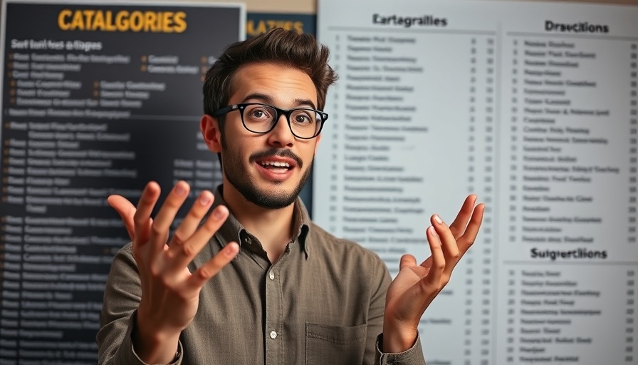 Explainer on budget-friendly business ideas, categorized list in background.