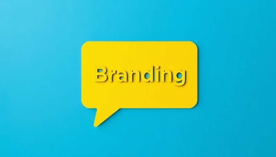 Bright 'Branding' speech bubble on blue background, video marketing strategy.