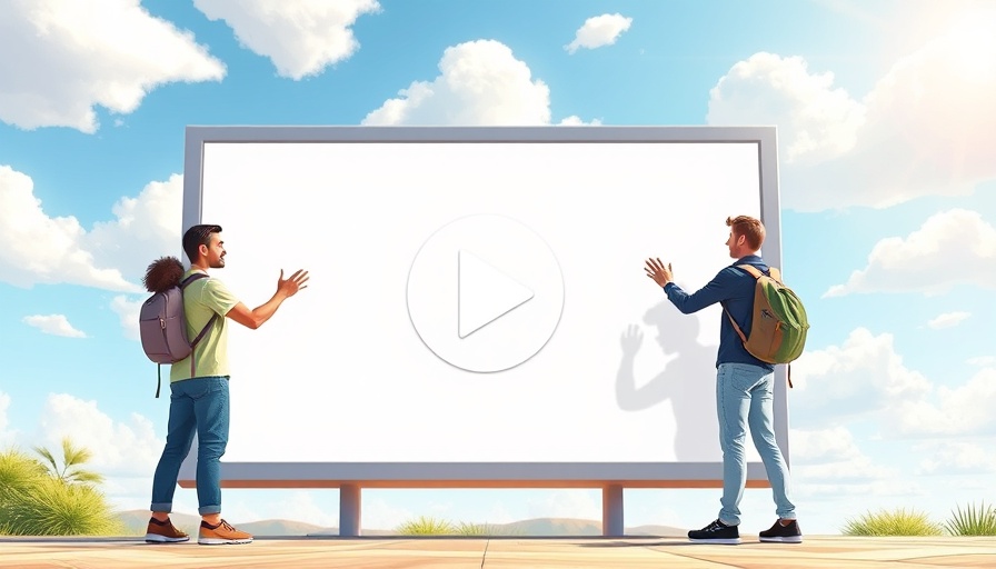 Creating a YouTube business channel illustration with play button.
