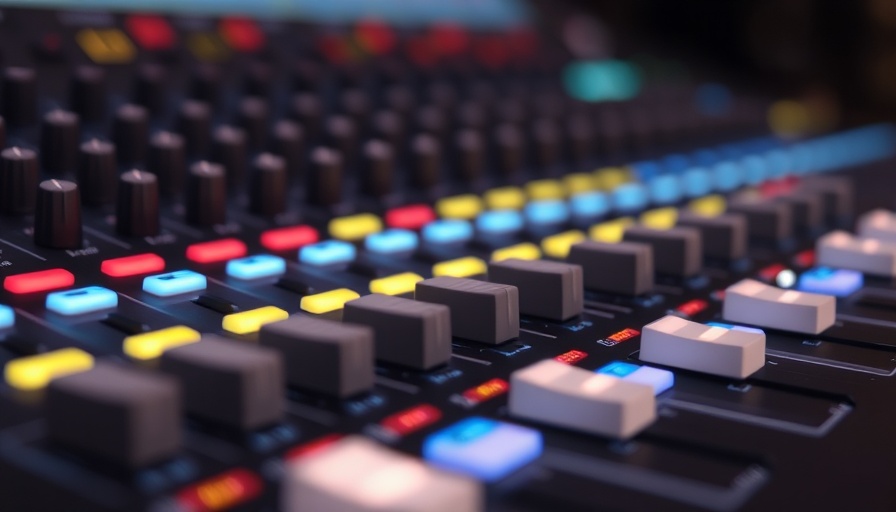 Professional audio mixer highlighting the importance of music and sound effects in video production.