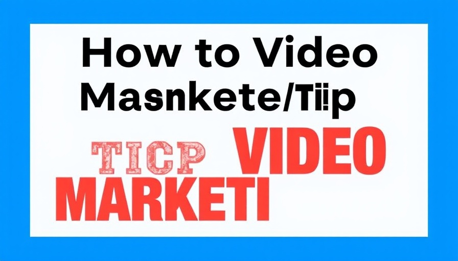 B2B video marketing strategy text graphic.