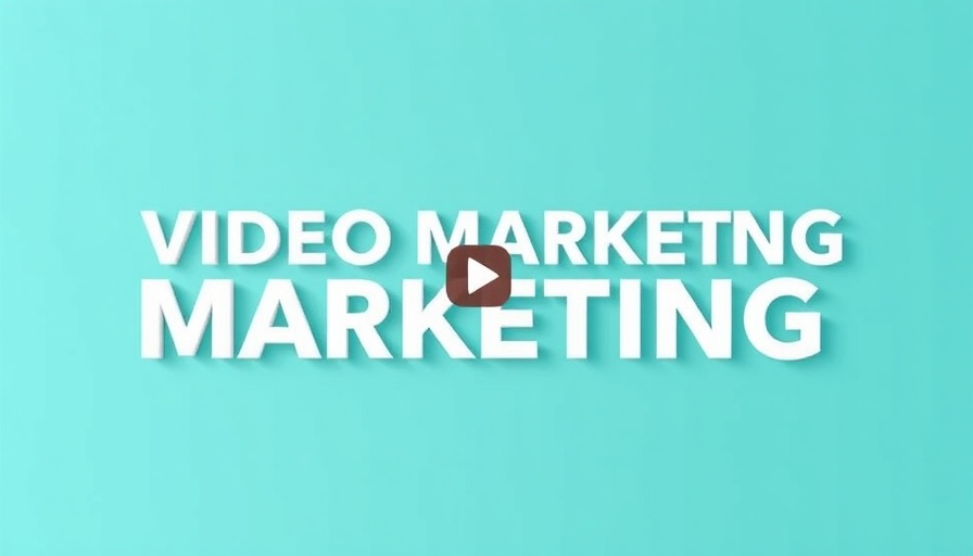 Video marketing metrics text design with bold typography.