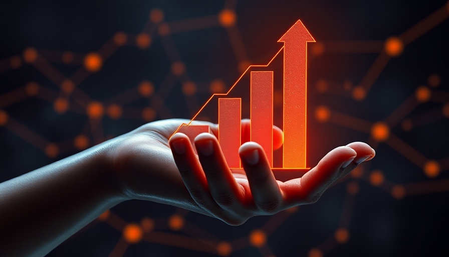 Futuristic digital hand symbolizing the future of organic traffic growth.