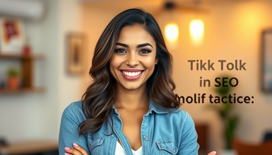 TikTok SEO Tips for Marketing: Woman discussing TikTok SEO tactics.