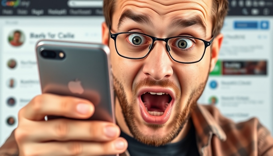 Surprised man's reaction to unrealistic SEO offer on phone.