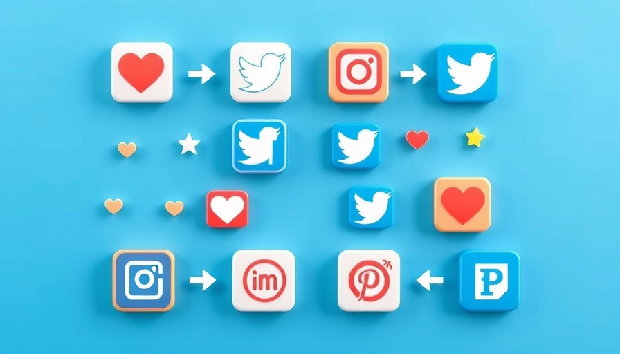 Icons comparing social media platforms with engagement symbols.