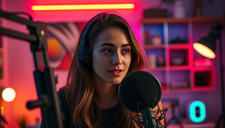 Influencer marketing 2025 highlights content creation in a vibrant studio.