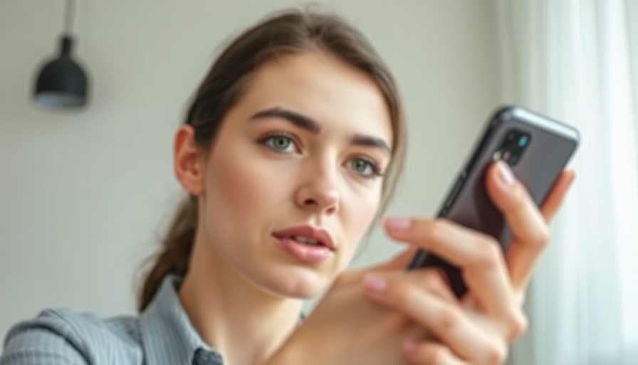 Social media marketing strategies for small business advice on smartphone screen.