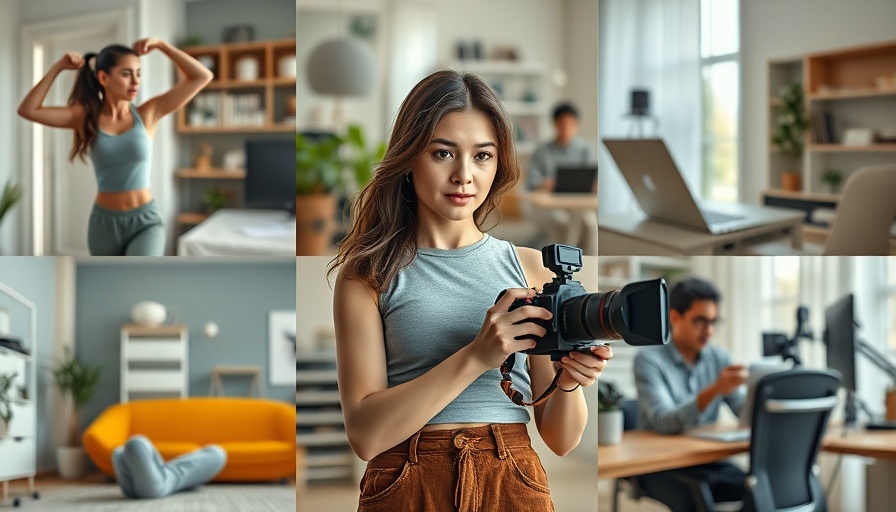 Young woman managing two businesses with a focus on health.