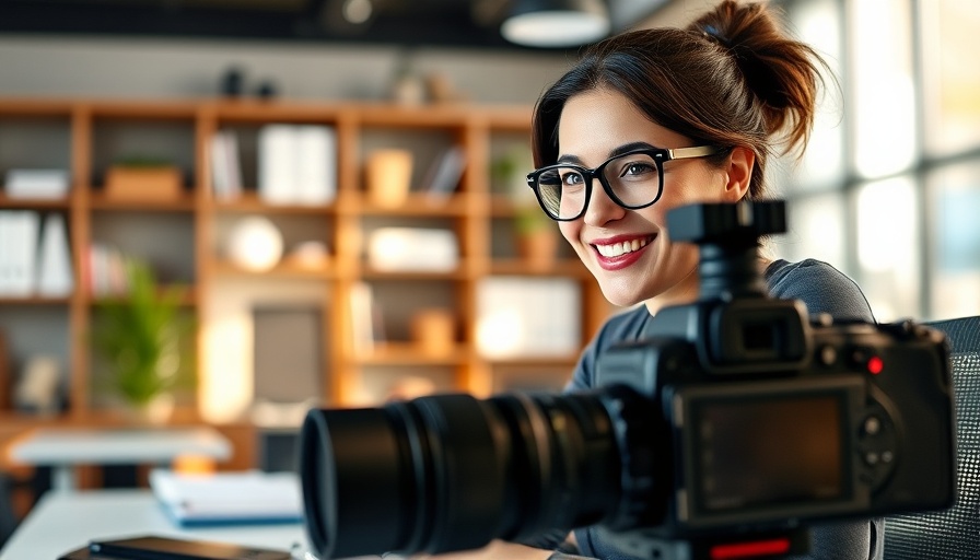Woman discussing video marketing strategies for 2025 on camera.