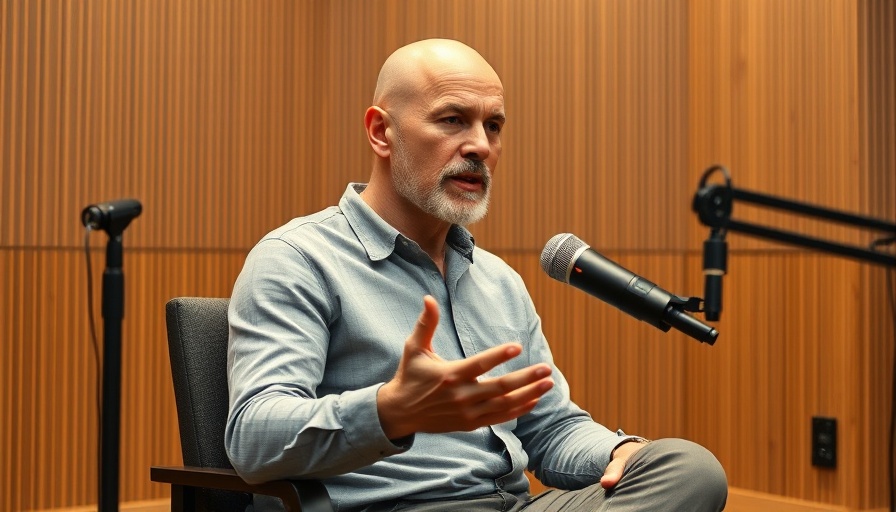 Bald man discussing '3 Books That Made Me Rich' in studio.