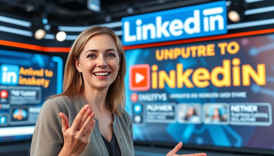 LinkedIn marketing tips presentation on social media show.