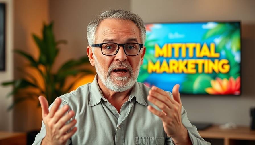 Social media marketing insights shared by a man in a vlog.