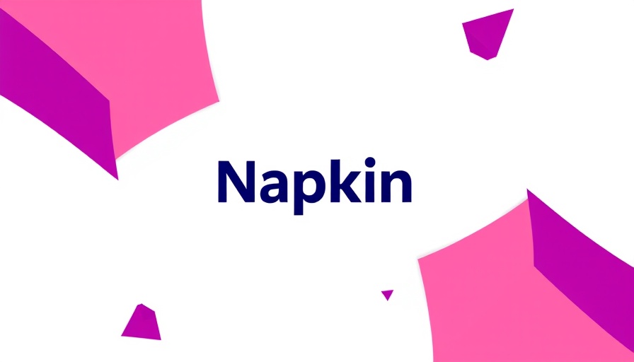 Modern abstract Napkin logo illustration for AI graphic generator.