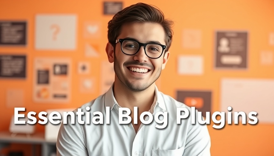 Smiling person discussing essential blog plugins for profit.