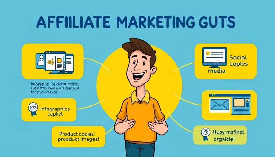Illustrative guide on essential affiliate creatives for marketing.