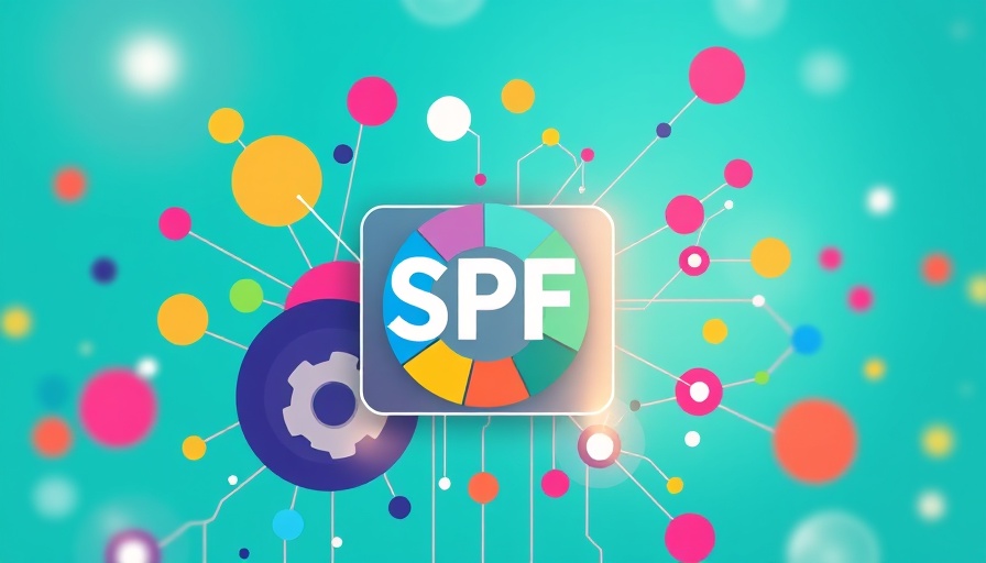 Illustration of SPF in email marketing strategy with colorful chart.