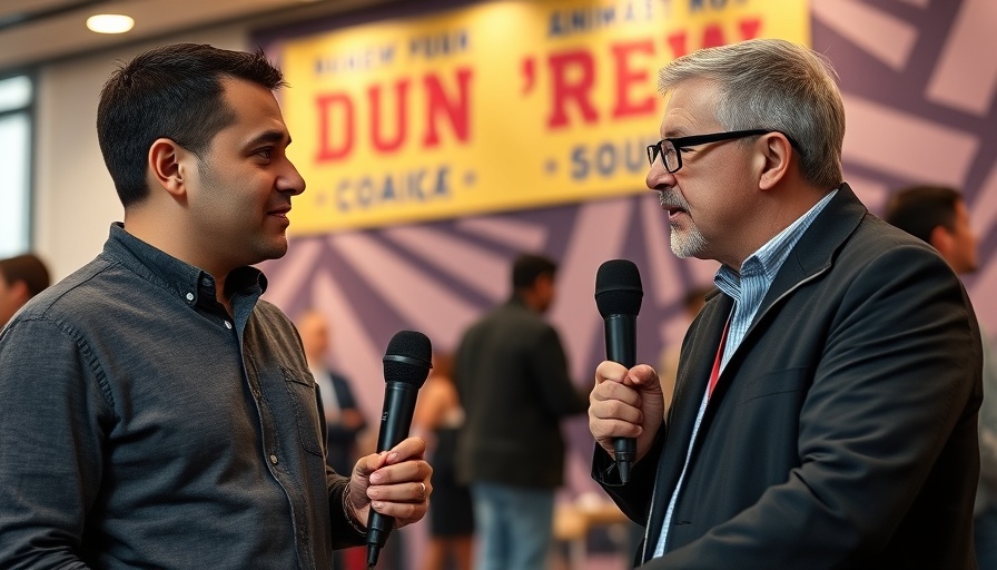 Casual interview about email marketing, warm indoor setting.