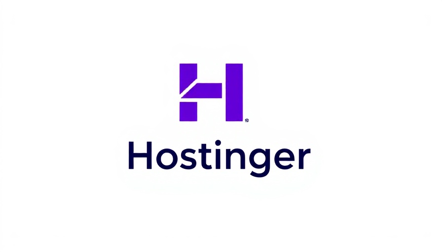 Hostinger logo, minimal design from best web hosting companies 2025