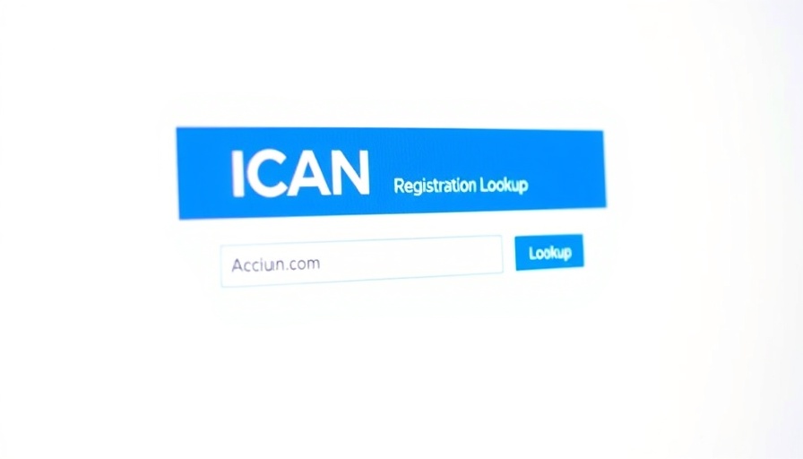 ICANN registration tool for domain name recovery, digital interface.