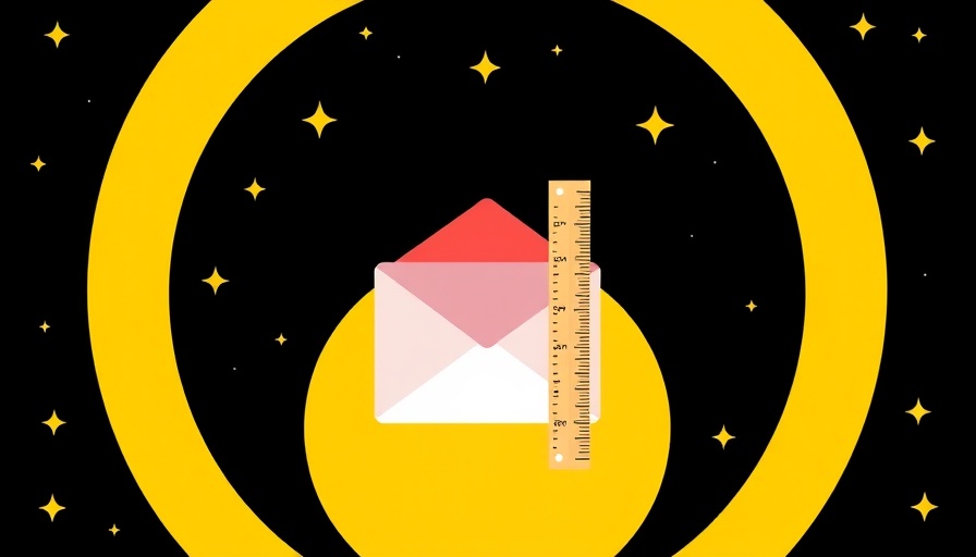 Vector envelope and ruler illustration for ideal blog post length