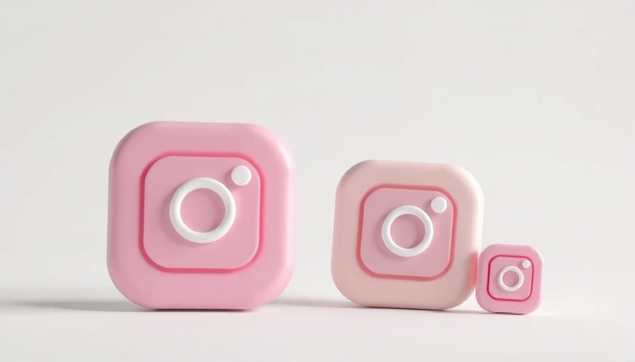 Instagram icons for affiliate marketing on minimalist background.