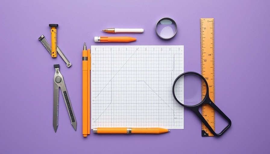 Organized tools on purple background for affiliate marketing success.