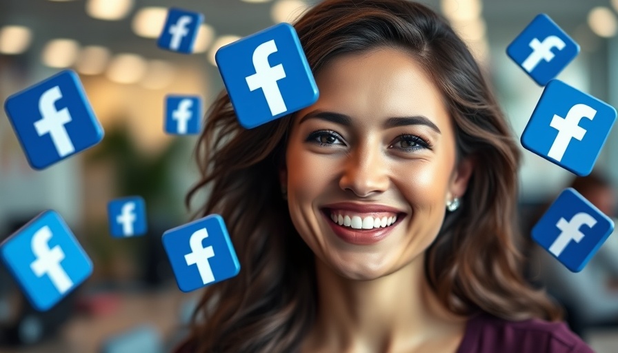 Facebook Ads Learning Phase concept with woman and logos.