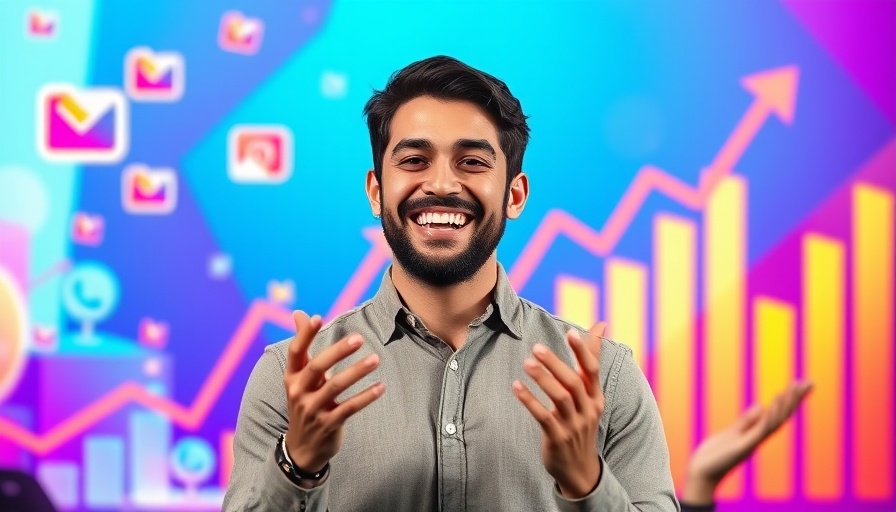 Instagram Ads for Business concept with presenter and graphics.