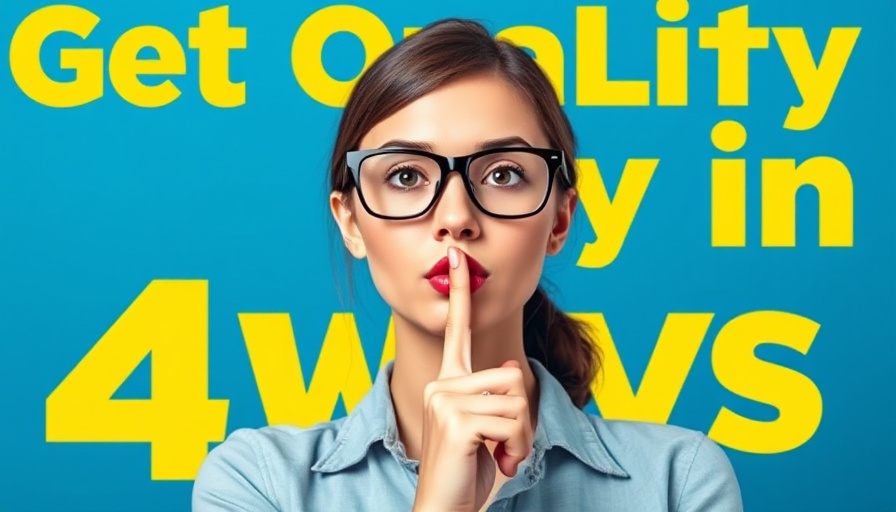 Woman gestures silence for qualified traffic to your site tips.