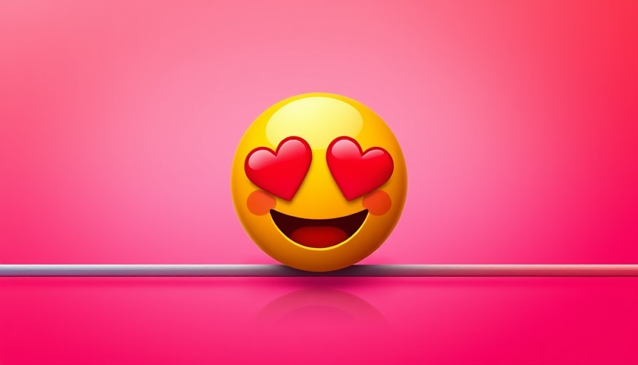The Psychology Behind Shares: vibrant emoji on gradient background.