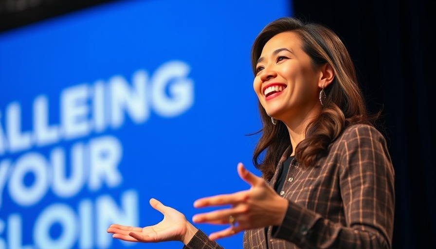 Harness the Power of Joy keynote speaker presents energetically.