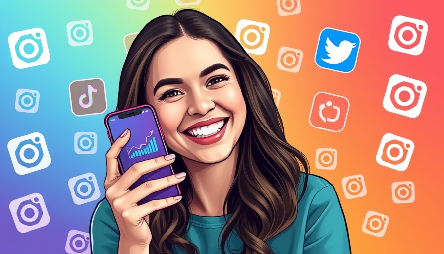 Woman demonstrating Instagram Stories analytics for website traffic generation strategies.