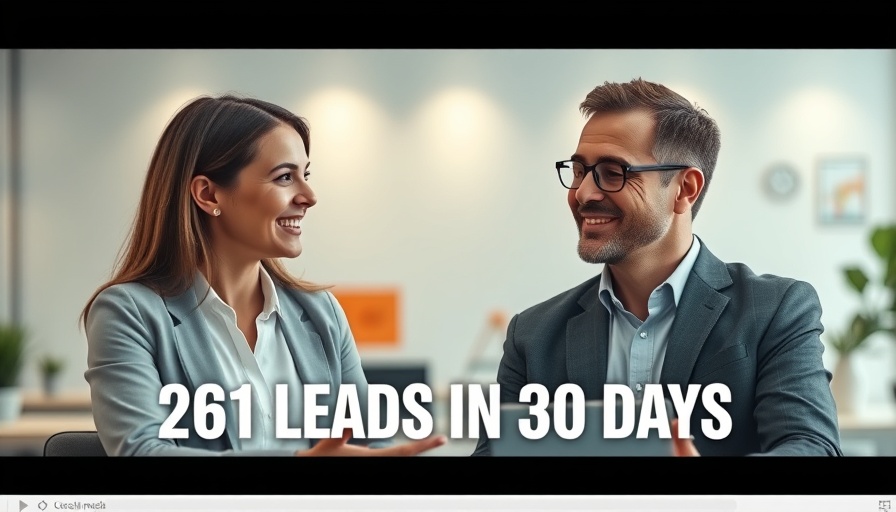 Social media marketing discussion with 261 leads in 30 days.