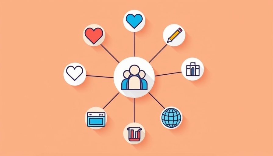 Diagram illustrating niche communities in social media marketing