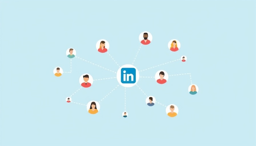 Illustration of LinkedIn Groups connections for business growth.