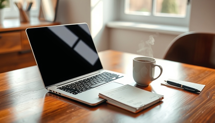 Cozy workspace with laptop and coffee for Instagram growth.
