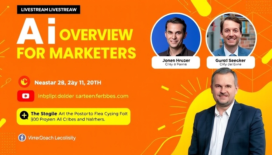 Promotional poster for AI overview livestream event.