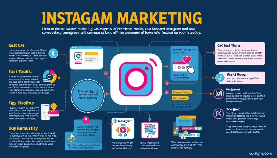 Infographic on how to market a brand new Instagram page with diagrams and icons