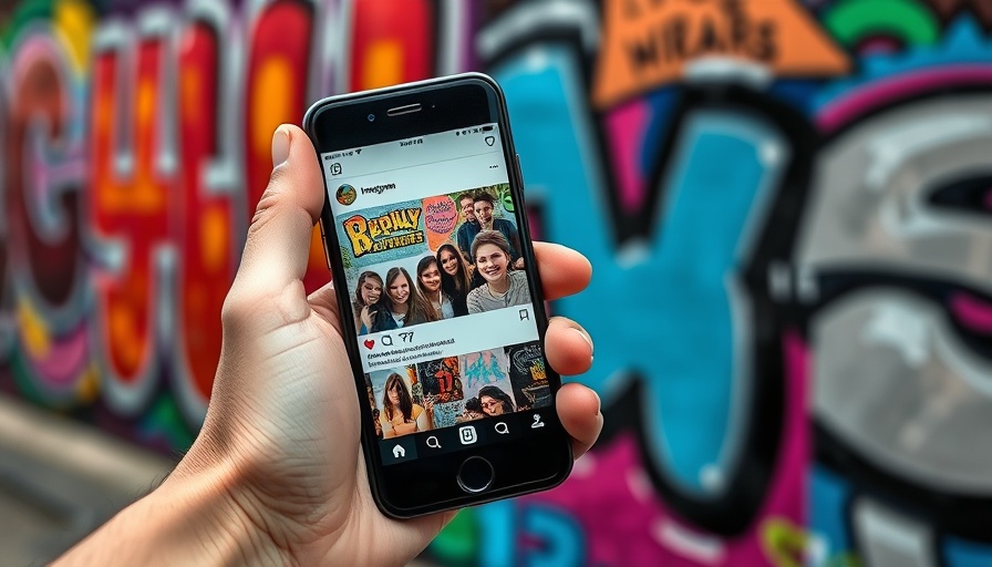 Hand holding smartphone with Instagram Close Friends feature in vibrant setting.