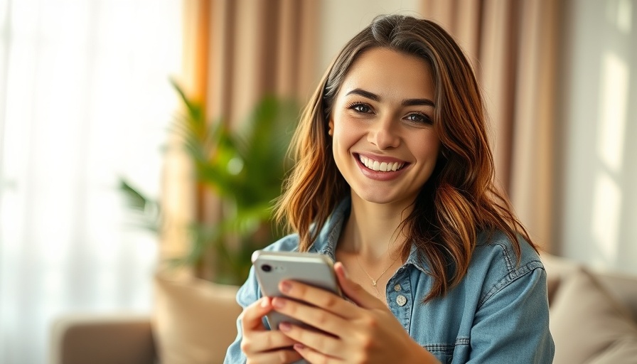 Casual young woman discussing email marketing strategy indoors