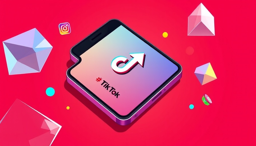 TikTok app elements on smartphone screen, TikTok marketing guide illustration.