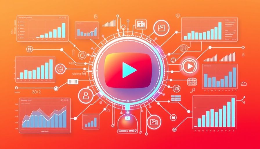 YouTube metrics for affiliate marketing infographic with charts.
