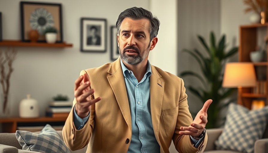 Digital advertising strategies discussion by man in tan blazer.