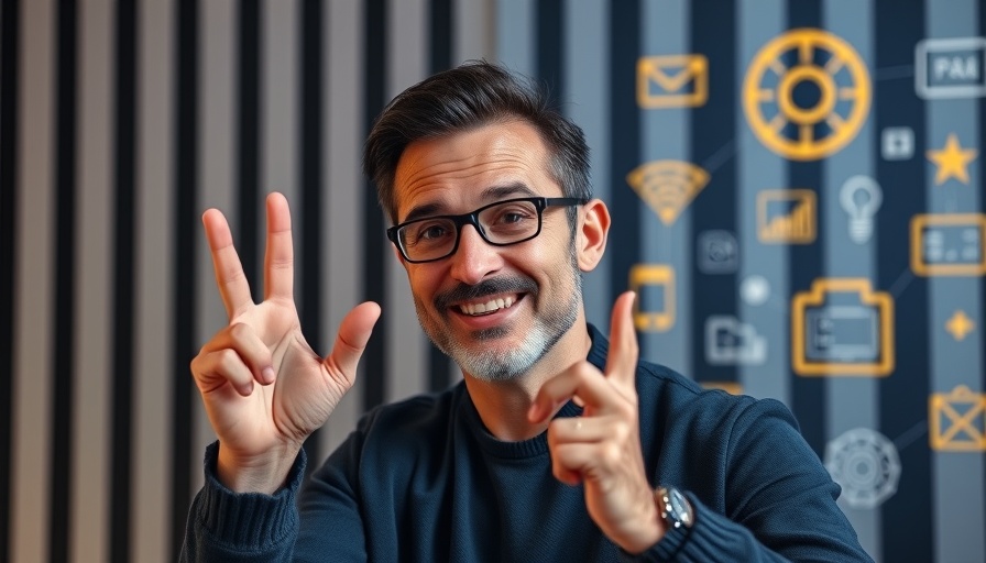 Confident person showcasing email marketing strategy in video.