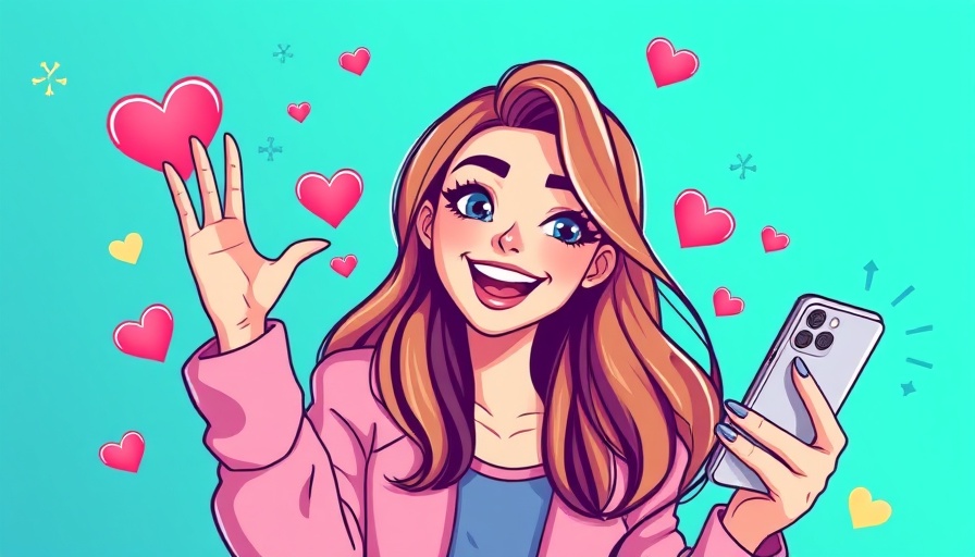 Digital art of a female fitness influencer in Australia with social media elements.