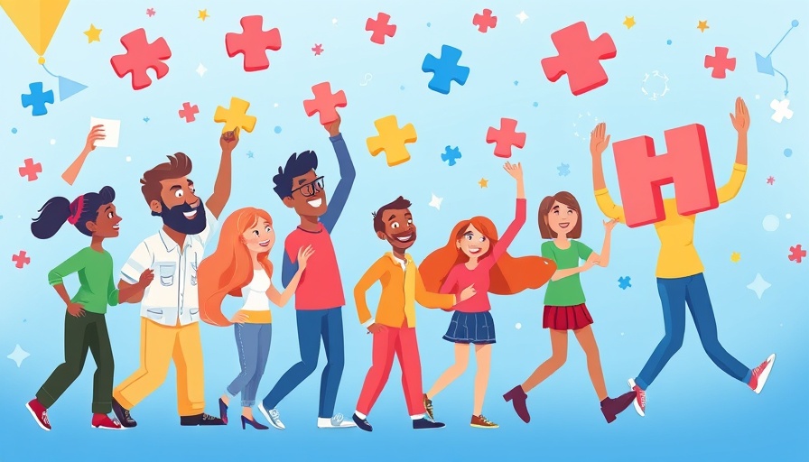 Illustration depicting AI for content marketers with diverse people.
