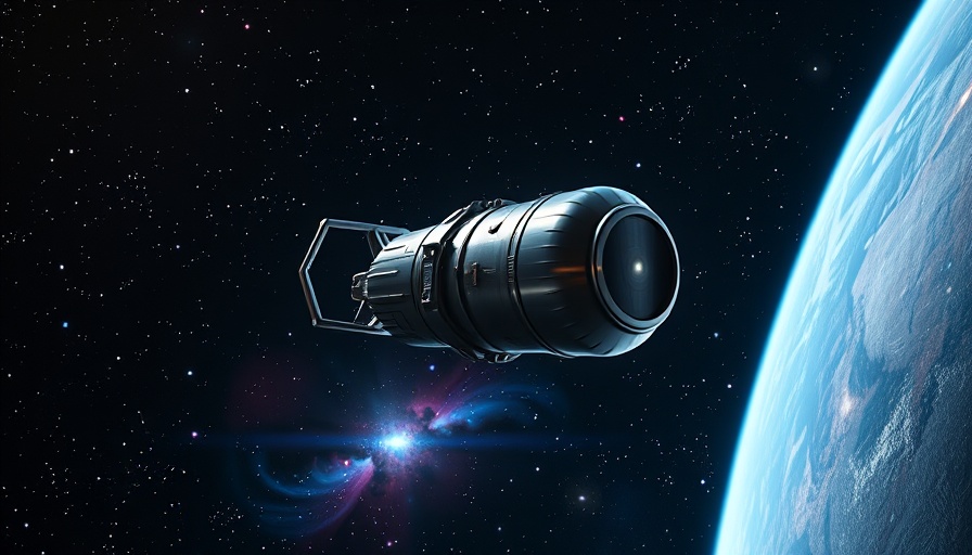 Voyager 1 space exploration probe navigating through cosmos.